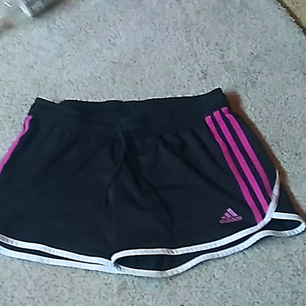 ADIDAS black and purple size small short 💜